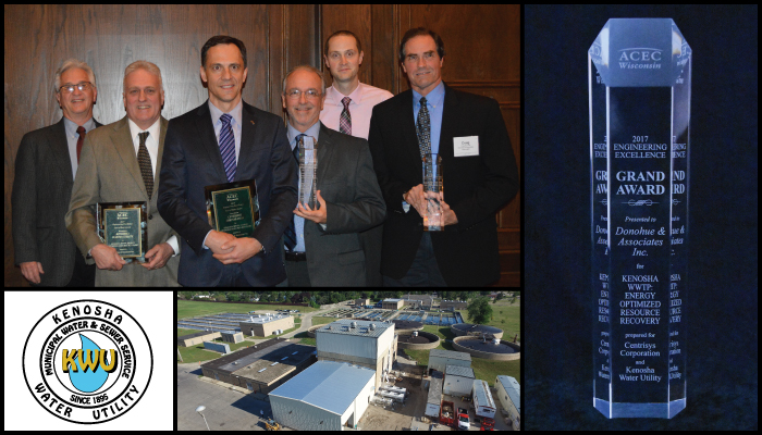 Kenosha Water Utility’s Energy Optimized Resource Recovery Project Receives Top Engineering Excellence Award in Wisconsin Header Image